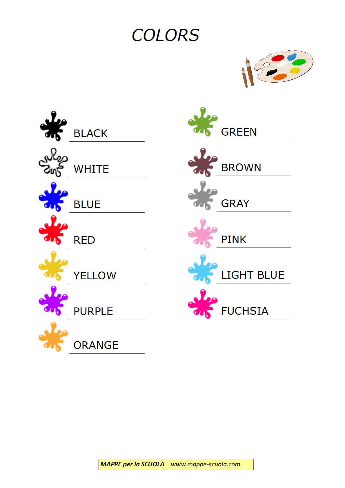 Mappe Per La Scuola Colors Colori